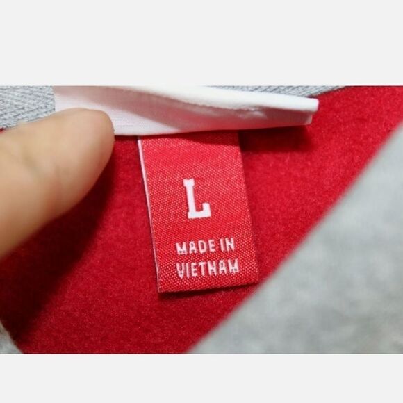 MITCHELL & NESS HOUSTON ROCKETS RED GRAY HOODED SW - Picture 10 of 12